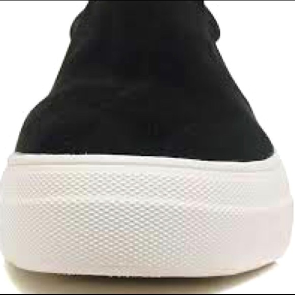 Soda Hike Black Faux Suede Fashion Slip On Platform Sneaker - Picture 6 of 8
